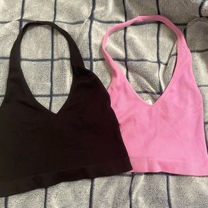 Forever 21 seamless halter top bralette bundle!